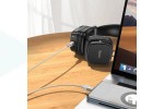 Кабель аудио HOCO UPA32B Clever (штекер Type-C - вход AUX 3.5 mm) 1 метр черный