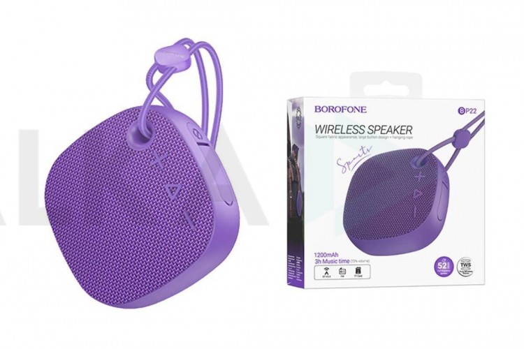 Портативная беспроводная колонка BOROFONE BP22 Rhyme sports (фиолетовый)