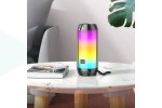 Портативная беспроводная колонка BOROFONE BR25 Crazy sound colorful luminous BT (павлиний синий)