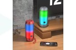 Портативная беспроводная колонка BOROFONE BR25 Crazy sound colorful luminous BT (павлиний синий)