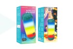 Портативная беспроводная колонка BOROFONE BR25 Crazy sound colorful luminous BT (павлиний синий)
