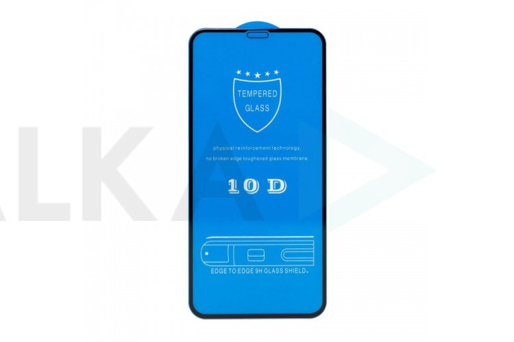 Защитное стекло дисплея iPhone 7 Plus/8 Plus (5.5) 10D (тех. уп.) "Рисунок Щит" (черный)