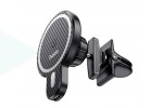 Держатель автомобильный для телефона HOCO CA85 Ultra fastmagnetic wireless charging car holder черный