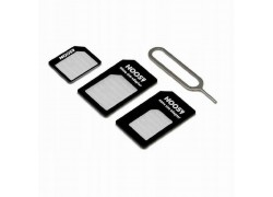 Комплект адаптеров для SIM карт + скрепка NOOSY (nano, micro, SIM)