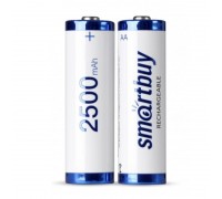 Аккумулятор NiMh Smartbuy AA/2BL 2500 mAh цена за 2 шт (24/240) (SBBR-2A02BL2500)