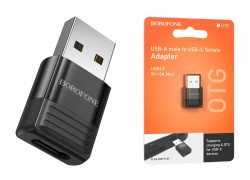 Переходник OTG Borofone BV18 USB штекер на Type-C гнездо USB2.0 адаптер