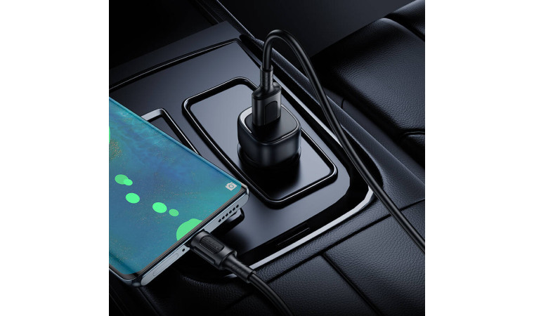 Автомобильное зарядное устройство BOROFONE BZ34 Cloud QC3.0 с одним портом (Type-C) (черный) Автомобильное зарядное устройство BOROFONE BZ34 Cloud QC3.0 с одним портом (Type-C) (черный)