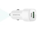 Автомобильное зарядное устройство АЗУ USB + Type-C BOROFONE BZ34B Cloud PD38W (черный)