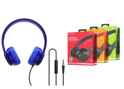 Наушники мониторные проводные BOROFONE BO5 Star sound wired headphones (синий)