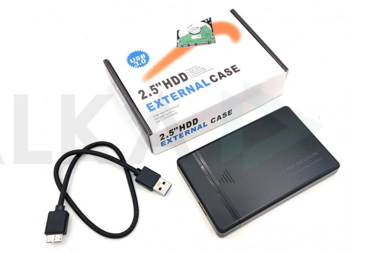 Кейс для HDD/SSD 2.5'' USB3.0 - SATA пластик (S830_Black)