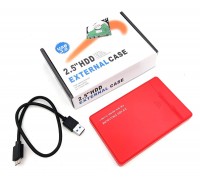 Кейс для HDD/SSD 2.5'' USB3.0 - SATA пластик (S830_Red)