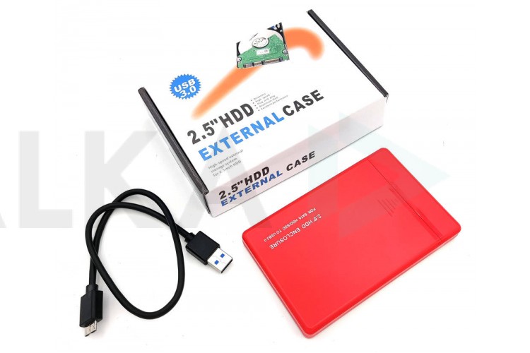 Кейс для HDD/SSD 2.5'' USB3.0 - SATA пластик (S830_Red)