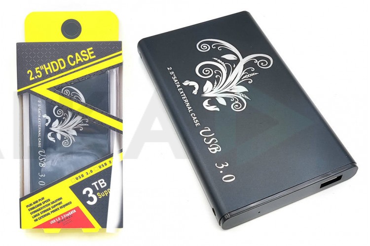 Кейс для HDD/SSD 2.5'' USB3.0 - SATA металл (S254BU3_Black)
