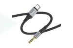 Кабель аудио HOCO UPA26 (штекер Type-C - вход AUX 3.5 mm) 1м черный