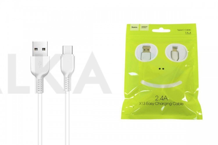 Кабель USB - USB Type-C HOCO X13, 2,4A (белый) 1м