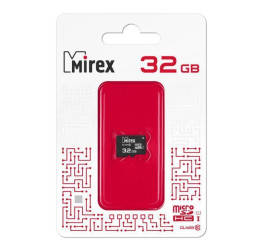 Карта памяти microSDHC MIREX 32 GB UHS-I (class 10) без адаптера (13612-MCSUHS32)