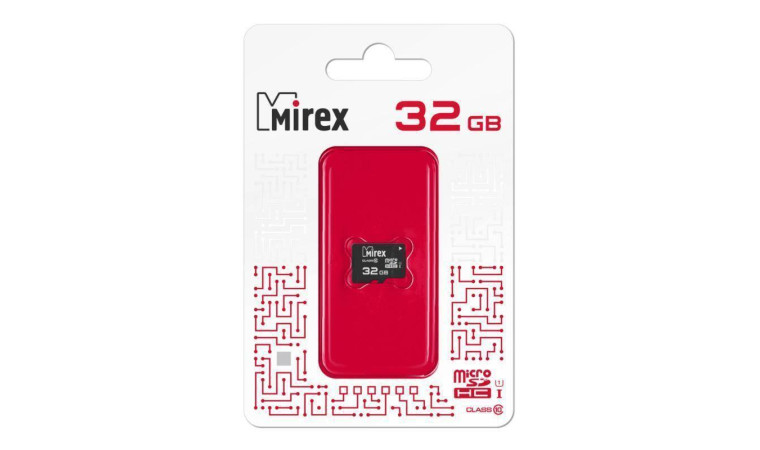 Карта памяти microSDHC MIREX 32 GB UHS-I (class 10) без адаптера (13612-MCSUHS32)
