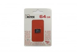 Карта памяти microSDХC MIREX 64 GB UHS-I U1 (class 10) без адаптера (13612-MC10SD64)