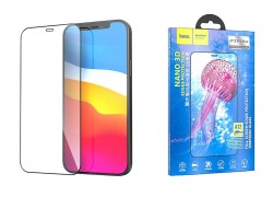 Защитное стекло дисплея iPhone 12 Pro Max (6.7)  HOCO A12 Nano 3D full screen edges protection tempered glass черное