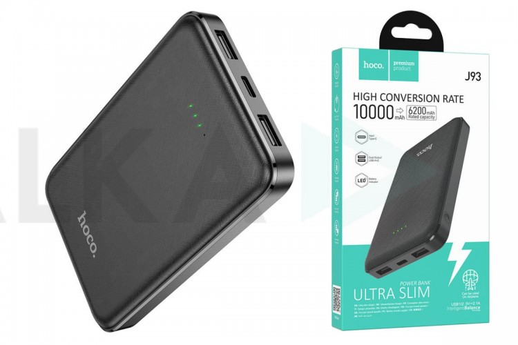 Универсальный дополнительный аккумулятор Power Bank HOCO J93 (10000 mAh) (черный)