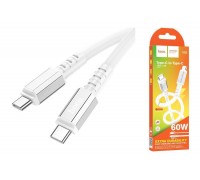 Кабель USB Type-C - USB Type-C HOCO X85 PD60W (белый) 1м