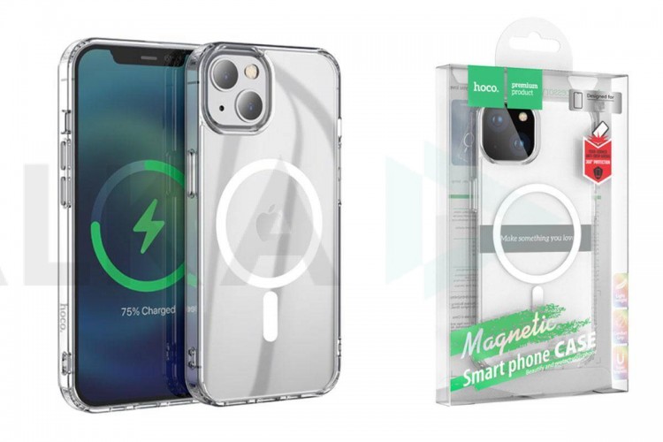 Чехол для iPhone 14 Plus (6,7) HOCO Magnetic series тонкий (прозрачный)