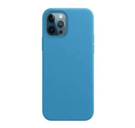 Чехол для iPhone 12 (6.1) Silicone Case Soft Touch (небесно-голубой)