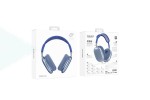 Наушники мониторные беспроводные BOROFONE BO22 Plus Elegant wireless headset Bluetooth (синий)