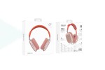 Наушники мониторные беспроводные BOROFONE BO22 Plus Elegant wireless headset Bluetooth (розовый)