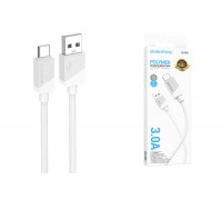 Кабель USB - USB Type-C BOROFONE BX107 Excellent, 2A (белый) 1м