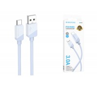 Кабель USB - USB Type-C BOROFONE BX107 Excellent, 2A (синий) 1м