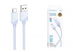 Кабель USB - USB Type-C BOROFONE BX107 Excellent, 2A (синий) 1м