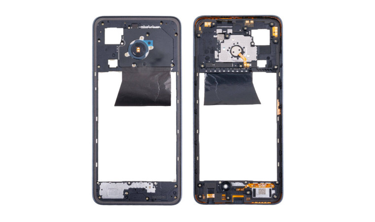 Средняя часть для Tecno Spark 20 (KJ5) (рамка задней крышки) черный