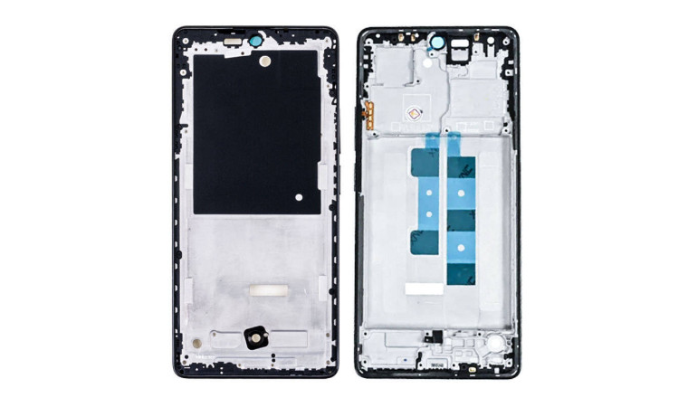Средняя часть для Xiaomi Redmi Note 13 Pro 4G (23117RA68G) (рамка дисплея) черный, с разбора