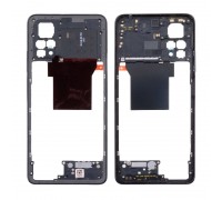 Средняя часть для Xiaomi Redmi Note 12 Pro 4G (2209116AG) (рамка задней крышки) черный, с разбора