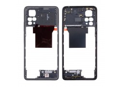 Средняя часть для Xiaomi Redmi Note 12 Pro 4G (2209116AG) (рамка задней крышки) черный, с разбора
