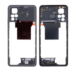 Средняя часть для Xiaomi Redmi Note 12 Pro 4G (2209116AG) (рамка задней крышки) черный, с разбора