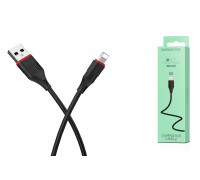 Кабель USB - Lightning BOROFONE BX17, 2,4A (черный) 1м