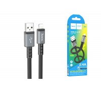 Кабель USB - Lightning HOCO X85, 2,4A (черный) 1м