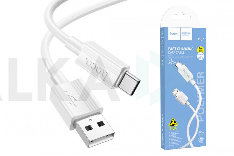 Кабель USB - USB Type-C HOCO X107, 2,4A (белый) 1м