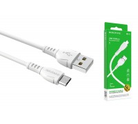 Кабель USB - MicroUSB BOROFONE BX51 2,4A (белый) 1м