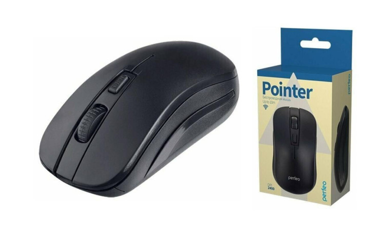 Мышь беспроводная Perfeo "POINTER", 4 кн, DPI 800-2400, USB, PF_A4498 (черный) Мышь беспроводная Perfeo "POINTER", 4 кн, DPI 800-2400, USB, PF_A4498 (черный)