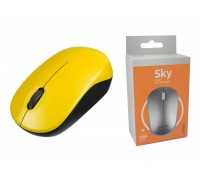 Мышь беспроводная Perfeo "SKY", 3 кн, DPI 1200, USB PF_A4505 (желтый)