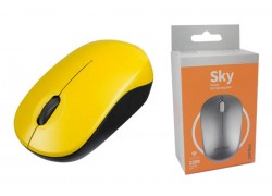 Мышь беспроводная Perfeo "SKY", 3 кн, DPI 1200, USB PF_A4505 (желтый)