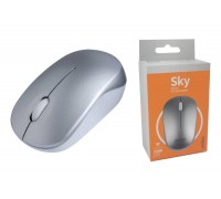 Мышь беспроводная Perfeo "SKY", 3 кн, DPI 1200, USB (серебристый)