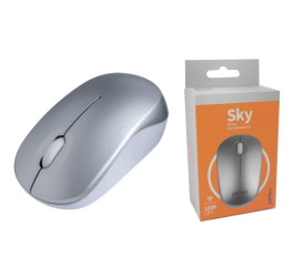 Мышь беспроводная Perfeo "SKY", 3 кн, DPI 1200, USB (серебристый)