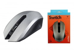 Мышь беспроводная Perfeo "SWITCH", 3 кн, DPI 1200, USB PF_A4501 (серебристый)