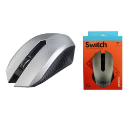 Мышь беспроводная Perfeo "SWITCH", 3 кн, DPI 1200, USB PF_A4501 (серебристый)