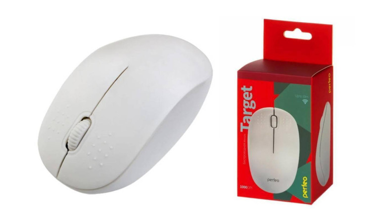 Мышь беспроводная Perfeo "TARGET", 3 кн, DPI 1000, USB, PF_A4773 (белый) Мышь беспроводная Perfeo "TARGET", 3 кн, DPI 1000, USB, PF_A4773 (белый)