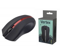 Мышь беспроводная Perfeo "VERTEX", 3 кн, DPI 1000, USB (черно-красный)